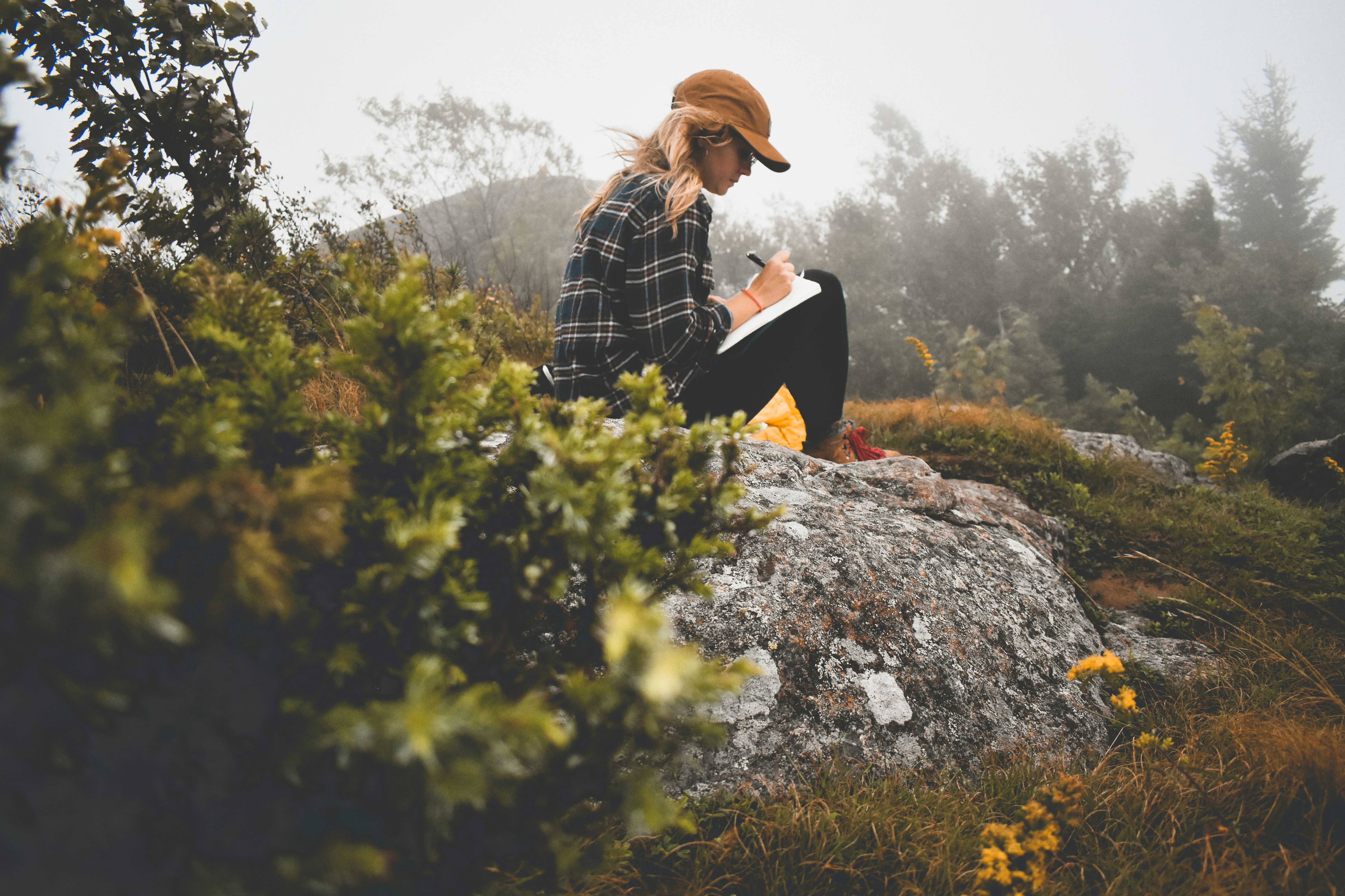 Using a gratitude journal in nature 